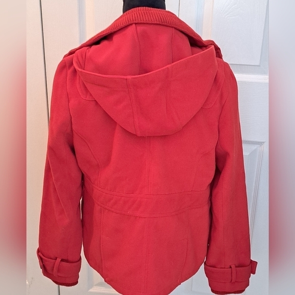 Boy Meets Girl Red Hooded Jacket  Size L - Picture 3 of 9